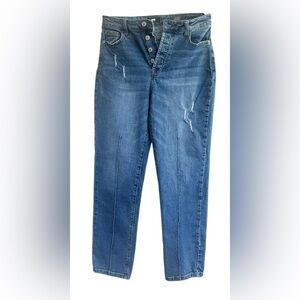 I & M Black Label High Rise Distressed Blue 👖 jeans